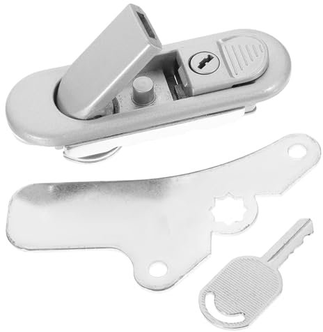 HOUDERCO 1pezzi Serratura Per Armadietto Elettrico Di Sicura e Leggera Per Cabinet e Box Pubblicitari Facile Da Installare e Resistente Con Chiave