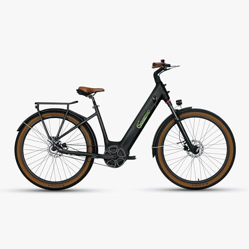 SachsenRAD Velo Electrique Adulte S5G Centro Belt - VAE SUV avec Cadre Bas et Moyeu Enviolo - Moteur Central Puissant - Autonomie 130km - Electrique Style VTC Ville et Trekking