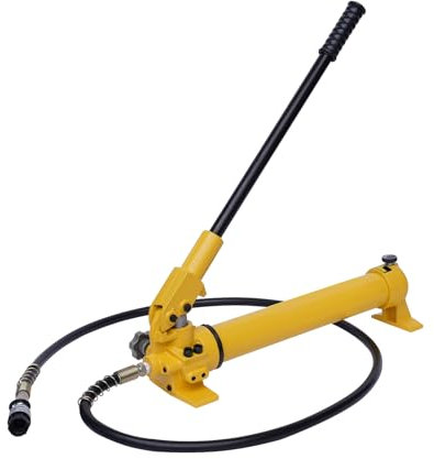 KANBCNG 700 cm³ Pompa idraulica manuale manuale Pompa idraulica ad attacco rapido ZG3/8 filettatura interna 1,8 m tubo idraulico manuale strumento idraulico pompa idraulica pompa idraulica