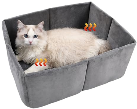 Panier Doux pour Chat - Cachette Sécurisée Anti-dérapante pour Chaton,Maison Isolée Et Caverne pour Chiens Et Jeunes Animaux en Voyage