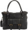 LECONI Sac à main Cuir véritable Sac pour dames aspect Vintage Sac à bandoulière naturel Dames sac en cuir Femmes Sac à main Cuir38x29x11cm gris LE0050-cireux