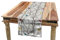 ABAKUHAUS Vögel Tischläufer, Vögel Wildlife Cartoon, Esszimmer Küche Rechteckiger Dekorativer Tischläufer, 40 x 225 cm, Senf