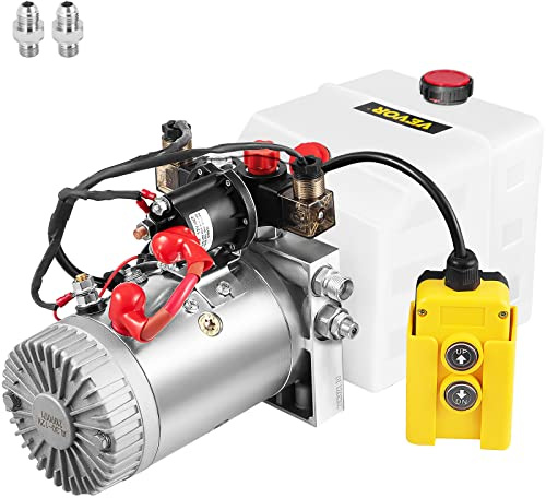 Vevor Hydraulic Pump 3 Quart Hydraulic Power Unit Double Acting Hydraulic Pump for Dump Trailer Car Lifting 12V DC Plastic Oil Reservoir (Plastic, Double Acting) : Industrial & Scientific