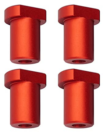 Woodworking Bench Dogs, 4PCS Table Workbench Auxiliary Tool DIY Positioning Bench Fit for 19/20mm Dog Hole Planing Stop Bench Dogs Aluminum Alloy Workbench Table Accessories (Red,20mm)