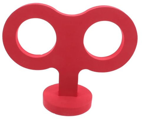 ibasenice 3D Clockwork Car Roof Ornament Sturdy EVA Creative Exterior Vehicle Accessory Weather Resistant for Parties Red