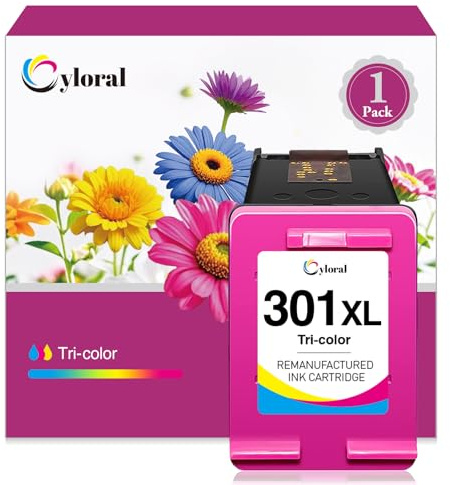 Cyloral 301XL Farbpatronen für HP 301 Druckerpatronen Envy 4500 Patronen DeskJet 2540 2547 2548 3050 3059 1050 1510 3059a 2050 Envy 5530 5532 4504 4508 OfficeJet 4630 4636 2620 für HP Partronen 301 XL