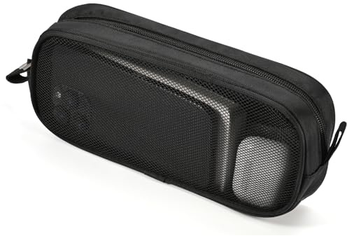 Bidponds Electronics Organizer Travel Case,Zipper Mesh Tech Pouch Accessories Carry Storage for Mouse,Cord,Cables,USB Flash Drive,Hard Drive,Essentials