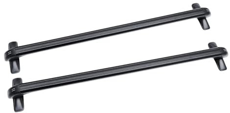 Barras Techo Barras Transversales De Aluminio para Portaequipajes De Techo De Coche 2 Unidades 100 Cm con Cerradura para Coches De 4 O 5 Puertas Color Negro Baca Coche