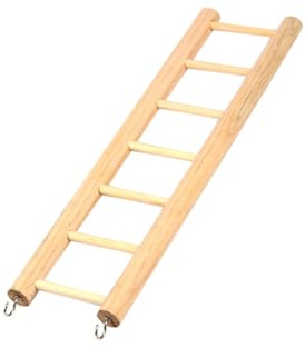 Kisangel Scala in Legno Per Uccelli Scala Da Arrampicata Per Criceti e Scoiattoli Mini Scaletta Giocattolo Per Piccoli Animali Domestici Facile Da Pulire e Resistente