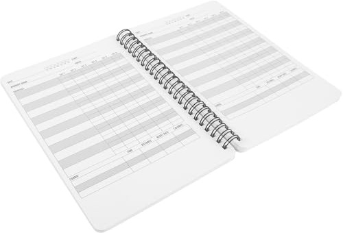 Toyvian A5 Fitness Planner Gym Workout Journal Notebook Set Coil Binding for Women Home Exercise Training Schedule Fitness Log Book