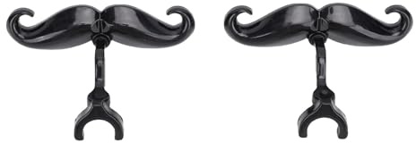 Yctze Embouchure de Trombone Moustache 2 Pièces Pince de Trombone sur Moustache Embout d'euphonium en Plastique Drôle Pratiques de Bande de Pince d'euphonium sur Musicale en