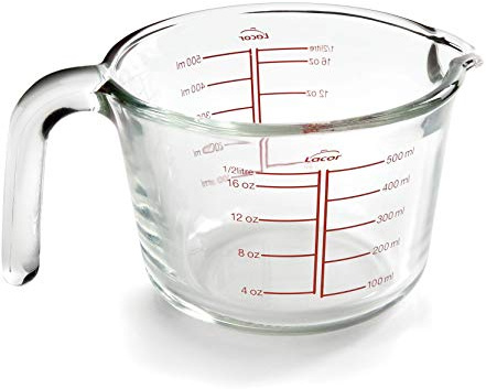 LACOR 67133 - Caraffa dosatrice, vetro borosilicato, 0'5 l