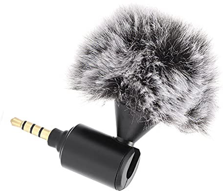 Micrófono Cardioide Lavalier, Mini Micrófono de Grabación de y Video de 3,5 Mm, Plug and Play, Micrófono Condensador Direccional Cardioide para Teléfono Móvil, Cámara DSLR, Videocámaras