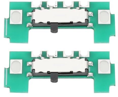 EMSea 2pcs Interrupteur d'alimentation Bouton Coulissant Panneau Remplacement Pièces de Réparation Interrupteur d'alimentation Marche/Arrêt Compatible avec Gameboy GBA Console de Jeu