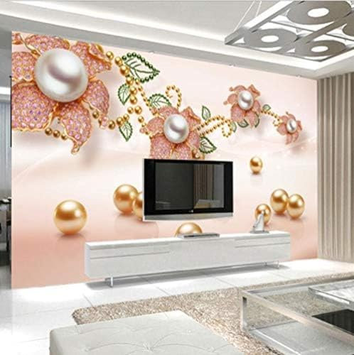 XLMING Joyas Y Diamantes Con Motivos De Camafeo Light Luxury Papel Pintado3D Tapiz Sala de estudio Comedor Decoración Dormitorio Mural-430cm×300cm