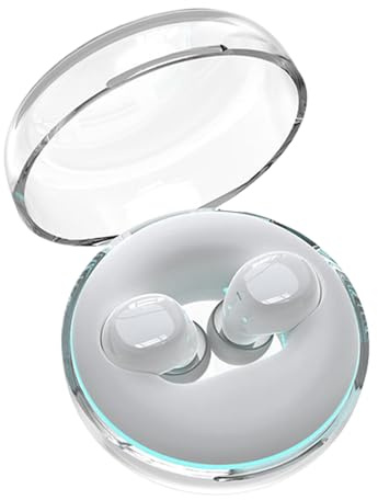 Noise Cancelling Earbuds, Wireless Headphones, In-Ear Noise Reduction Earphones, Portable Audio Accessories with, for Outdoor, Sleeping, Workout, Cycling, 8x8x3 Cm