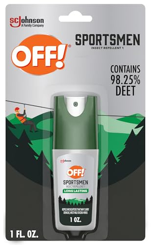 OFF! Deep Woods Sportsmen Insect Repellent Spritz, Maximum Strength with 98% DEET, Bug Spray with up to 10 Hours of Protection, 1 oz