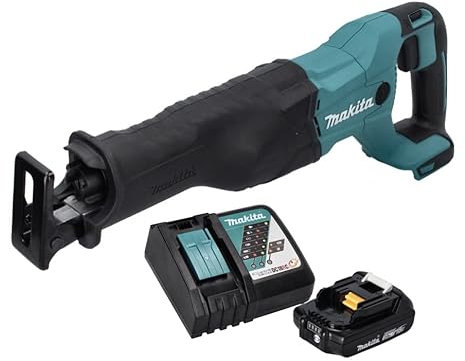 Makita DJR 186 RA1 Scie sabre sans fil 18 V + 1 batterie 2,0 Ah + chargeur