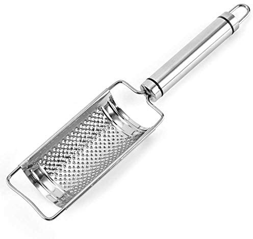 Casiz - Rallador de queso giratorio, redondo, con tambores de acero inoxidable, fuerte base de succión para un curso, mediano, rallador fino y rebanado