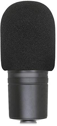 SUNMON Mikrofon Schaumstoff Windschutzscheibe, perfekte Mikrofon Pop Filter Mask Schild für Audio Technica AT2020 und andere große Mikrofone (schwarz)