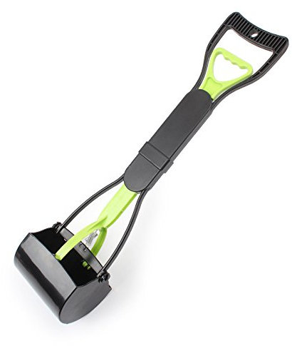 JINGUWU Hundekotschaufel, 60 cm langer Griff, für mittelgroße und große Hunde, Tierabfälle für einfache Verwendung in Gras, Schmutz und Kies
