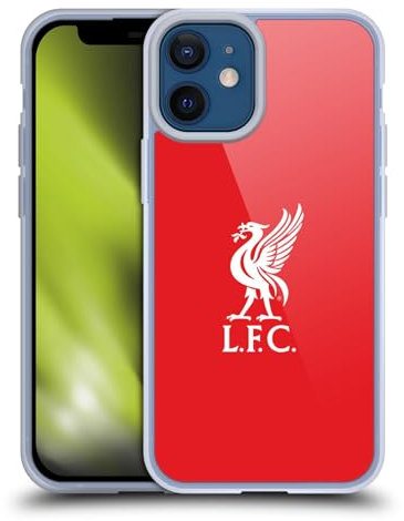 Head Case Designs Officially Licensed Liverpool Football Club White Logo In Red Liver Bird Gel Case [Military Grade Protection] Compatible With Apple iPhone 12 Mini