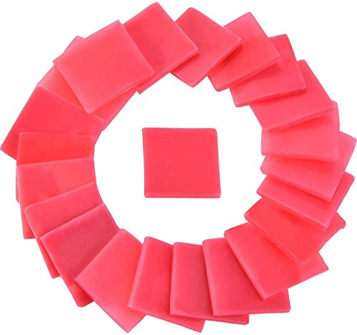 Pegamento para pintura de diamantes, pegamento para bordar diamante, 50 piezas 2 x 2 cm diamante pintura pegamento arcilla bricolaje punto de cruz pintura arcilla, rojo