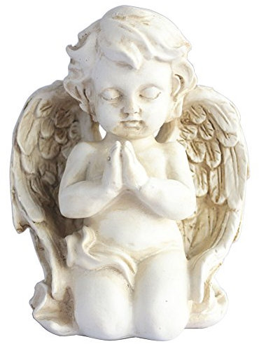 YANGMEI Statuette ange ange priant à genoux pour intérieur ou extérieur - Décoration d'intérieur ou d'extérieur - Statue d'ange vintage