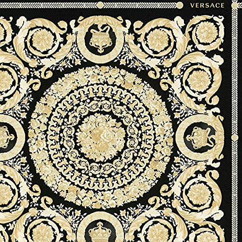 BRICOFLOR Vliestapete | Barock-Tapete Tapete barock - Tapete Diele & Flur - Beige / Crème, Schwarz / Anthrazit, Silber | 10,05 x 0,70 m = Rolle 7.04 m²