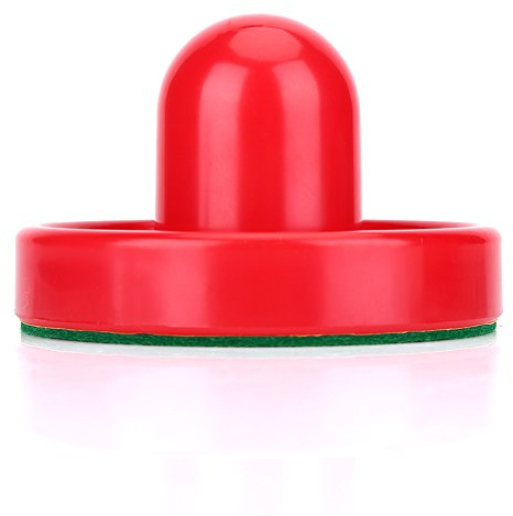 SPYMINNPOO Air Hockey Set, 2Pcs Pushers, 2 Charpies, 4 Pucks, Large Size 96mm, Red