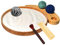 Japanese Zen Garden Kit 9.5'' Bamboo Sand Tray,3 Resin Stamp Spheres,Mini Zen Garden Rakes,and Zen Decor, Perfect Meditation Accessories and Gifts for Mindful Living