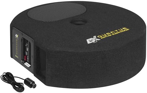 ESX Q300Av2 - Quantum Reserverad-Mulden Aktiv-Subwoofer System 300 W Class-D mit Basspegel-Fernbedienung
