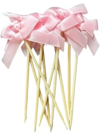 Psdndeww 10pcs Décorations Gâteaux Fête À Bowknot Élégants Adaptés Gâteaux d'anniversaire Douches Nuptiales avec Charme Romantique