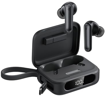 soundcore P41i by Anker with Lightning Adapter (Built-in USB-C Cable), Adaptive Bluetooth Noise Cancelling In-Ear Kopfhörer with portables Ladegerät, 192-h Playtime, Clear Calls, IPX5, Bluetooth 5.3