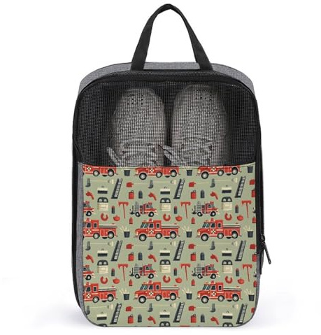 Bolsas de zapatos de golf para viajes, mujeres y hombres, herramientas de ascensor de camiones de bomberos, bolsas de zapatos de viaje para empacar en maleta, bolos, danza, punta, fútbol, tacos