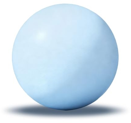 Toumett 25cm Pilates Ball,9,8 Inch Small Exercise,Mini Yoga Gym Ball,Inflatable Straw For Easy Inflation,for Yoga, Pilates, Core Training,Core Training, Stability and Balance (Blue)
