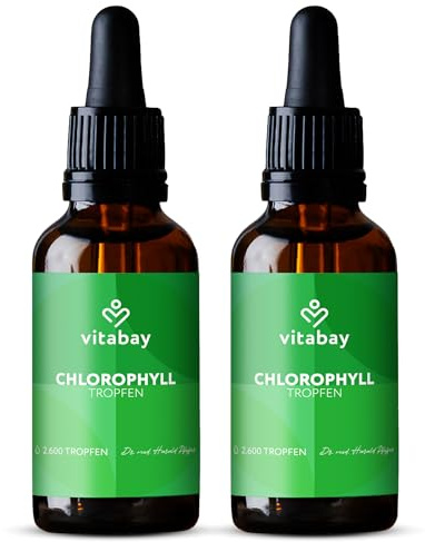 Vitabay Chlorophyll Tropfen 200ml - 400mg Liquid Chlorophyll flüssig