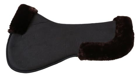 Kentucky - Braun Lamfell Anatomisch Sattelpad Absorb Schwarz