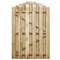 Wakects Gartenzaun aus Kiefernholz mit Bogen, Gartenzaun für den Außenbereich, aus Holz, 100 x 150 cm (B x H)