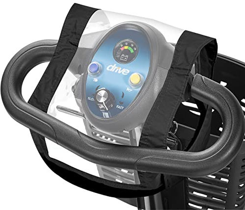 Delilxike Mobility Scooter Control Panel/Tiller Cover/Console Cover Waterproof -Easy Fix -Rain Protector-Black