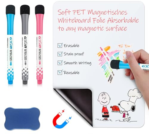 magnettafel kühlschrank A4 wochenplaner abwischbar pinnwand magnetisch Kühlschrank Memoboard Familie Menü Planung Einkaufsliste Notice Board 30 * 20cm magnettafel klein