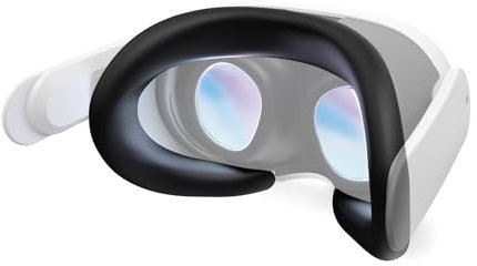 APEXINNO Gesichtsabdeckung aus Silikon für Quest 3 Augenmaske Headset-Einlage Abdeckung Schweißfest Abwischbare Oculus Quest 3 Zubehör