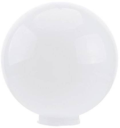Angoily Acryl-Lampenpfosten- Mit Passendem Hals Runder Lichtglobus Mastpfosten-Lampenfassung Für Gartenleuchte Im Freien 25 Cm