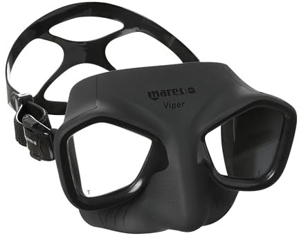 Mares Viper Masque Apnée, Adulte, Noir, Taille Unique