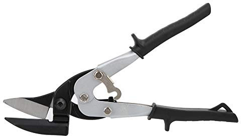Iron Sheet Scissors, Heavy Duty Industrial -Molybdenum Steel Cutter, 11in Lever Handle Shears with Safety Locks, Non-Slip Design, Suitable for Stainless Steel, Wire Mesh, Door