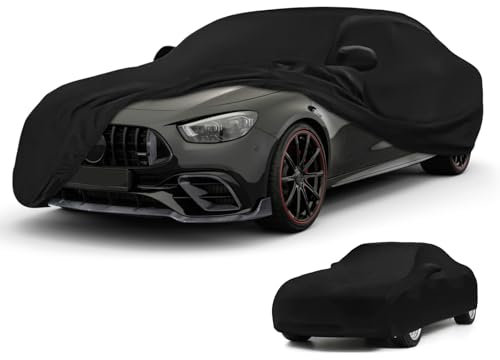 Autoabdeckung Indoor Kompatibel mit Mercedes Benz E-Klasse 2006-2025, Stretch Soft Satin Maßgeschneidert Atmungsaktiv Staubschutz Vollgarage Autoabdeckung für Tiefgarage, Autoausstellung