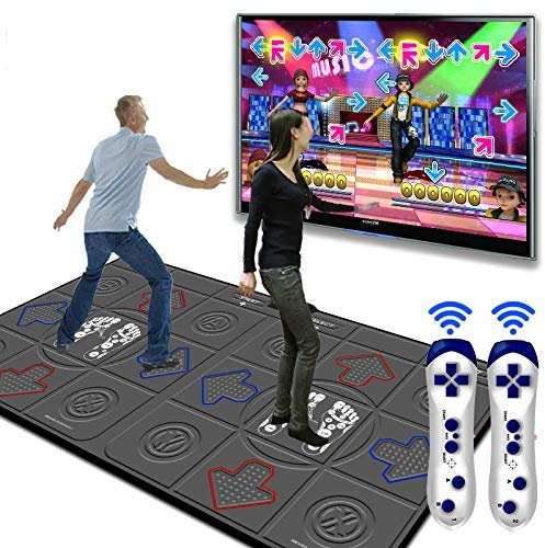 NBNBN Tapis de danse double yoga somatosensoriel 32 g + 8 g de mémoire de course, connexions sans fil