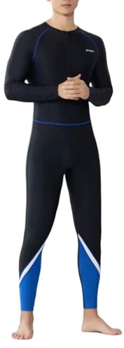 Midiskye Herren Schwimmanzug Lang UV-Anzug UPF>50 Schutzkleidung Sunsuit Badeanzug Schnelltrocknendes Surfanzug Badeanzug für Männer Badeshirt Tauchanzug Triathlon-Anzug Trisuit Triathlonanzug
