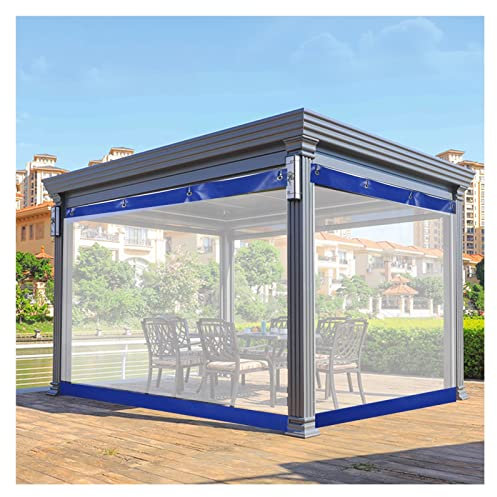 VagxTbs Cortinas de Vinilo para Exteriores Lona Garaje 0,5mm con Ojales Inoxidables Mantener Caliente a Prueba de Polvo, Personalizable (1.2x1.8m)