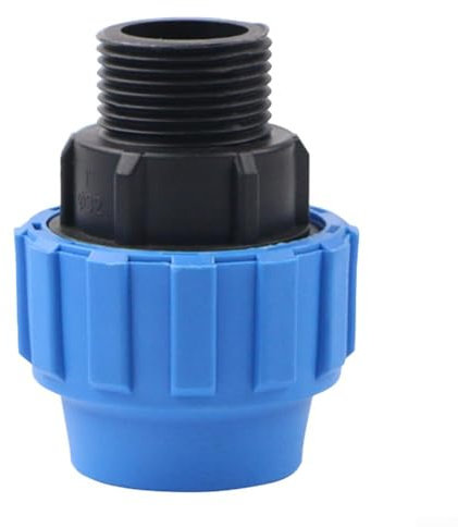Adaptador macho de conexión de rosca para tubería de agua adecuado para diversas aplicaciones (32 mm x 2,5 cm)